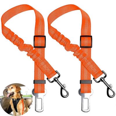 Garmass Koiran turvavyö, 2 kpl Säädettävä lemmikkieläinten turvavyö Joustava ja kestävä Koiran auton valjaat Heijastava nailon Ajoneuvon turvavyö-o...