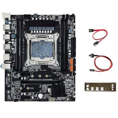 X99 Desktop Mboard + baffle + SATA kabel + s kabel A2011-3 DDR4 4x32g For 5820k 5960k