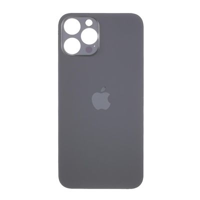 IPhone 12 Pro Max (kameran linssin rengasreiän vakioversio) akkukotelon kannen korjausosa Musta iPhone 12 Pro Max 6.7 inch