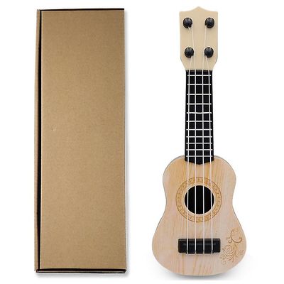 Børns Mini Fire-strenget Guitar Music Oplysningstiden Instrument beige