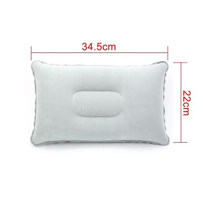 Camping Pvc Nylon oppustelige luftpude, pakke med 2 Grå