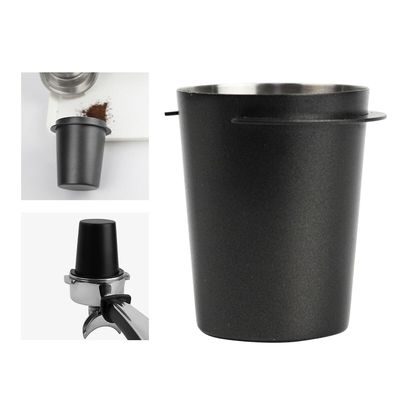 58 mm rustfrit stål espressomaskine kaffe dosering kop sniffing krus pulver feeder del kaffemaskine pulver kop