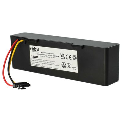vhbw-akku, joka on yhteensopiva Xiaomi Mijia 2, STYTJ02YM robottipölynimurin kanssa (2600 mAh, 14.4 V, Li-ion) ilman väriä/sisäistä akkua