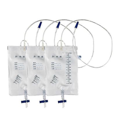 Pitkät katetrin tyhjennyspussit leikkauksen jälkeiseen käyttöön, 3 pakkaus