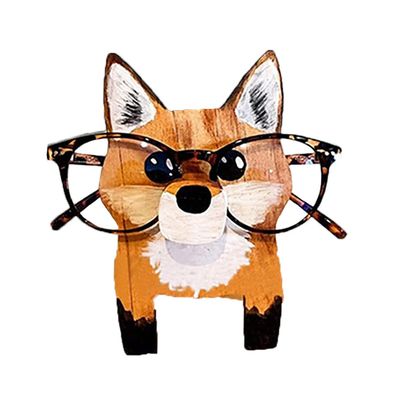Halv pris brilleholder dyrebriller innfatningshund tre brilleholderdisplay Stativ Nyhet Fox