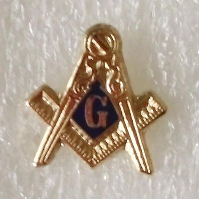 Bricks Masons Firkantet kompas g frimurerisk revers pin