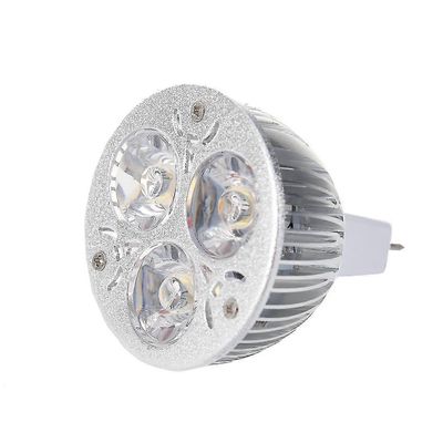 3w 12-24v Mr16 lämmin valkoinen 3 led-lamppu vain