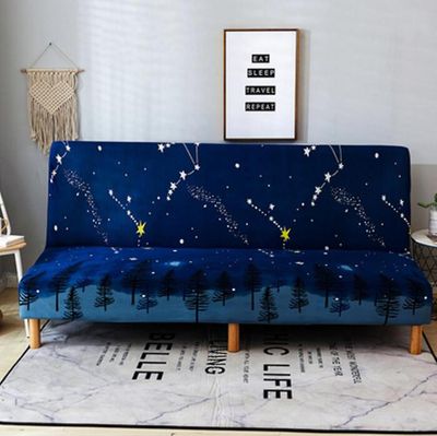 Ruili Armløs folde sovesofa cover universel all inclusive full cover sommer sofa cover universel stof sofa pude 150