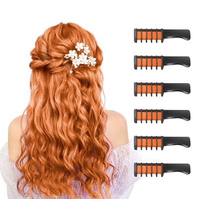 AIR Ny Hair Chalk Comb Midlertidig Bright Hair Color Dye for Piger Kids Alder 4-10 (Orange)