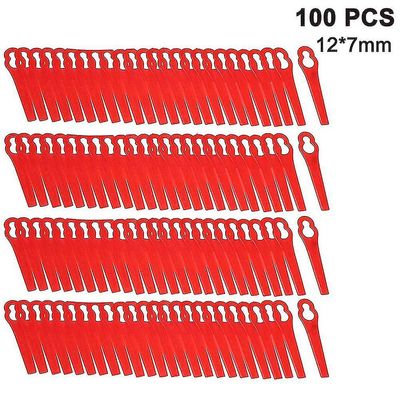 100 stk plast gress trimmer kniver trådløs strimmer kniver