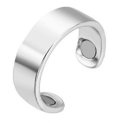 Verenpaineen säätelijärenkaat Unisex-magneettiset terveysrenkaat Henkilökohtaiset kuorsauksen vastaiset renkaat Hopea