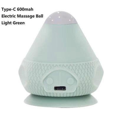 Hierontapallo lämmöllä, tärinälaukaisupistepallo silikoninen itsehierontalaite Vaaleanvihreä