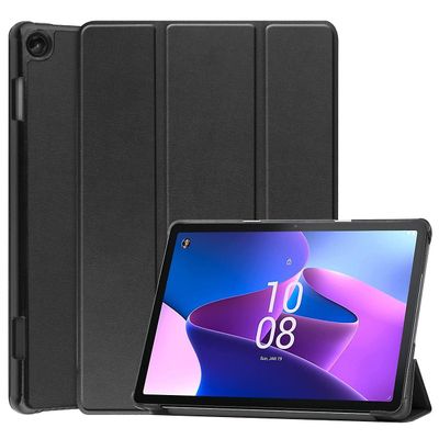 König Beskyttelsesveske til Lenovo Tab M10 3rd Gen TB328FU / TB328XU Smart Cover Case Case Svart