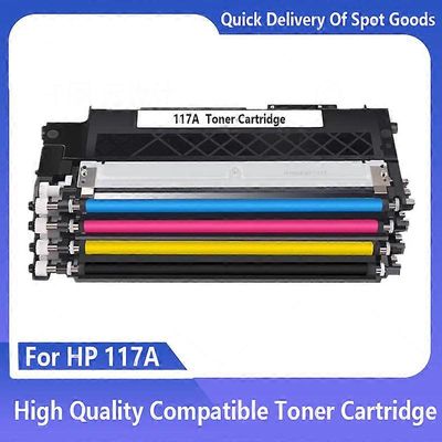 Redkid Yhteensopiva värikasetti HP Color Laser 150A 150W 150NW MFP 178NW 179FNW 117A, W2070A, W2071A, W2072A, W2073A uudella sirulla Musta