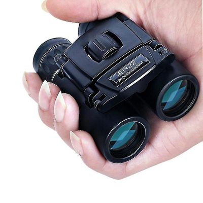 40x22 Hd Kraftig Kikkert 2000m Langdistanse Folding Mini Teleskop Bak4 Fmc Optisk For Jakt Sport Utendørs Camping Reise
