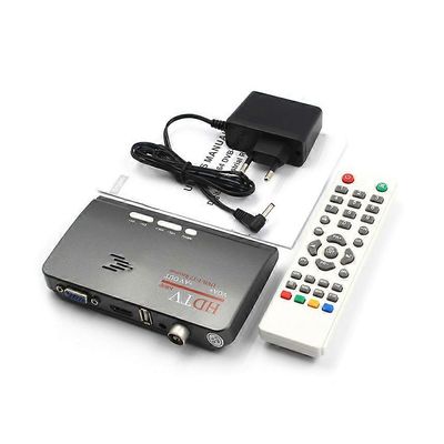 1080P HDTV DVB-T / DVB-T2 TV-digiboksi digitaalinen maanpäällinen HDTV-viritinvastaanotin HDMI-yhteensopiva / VGA / AV LCD / CRT PC-näytölle