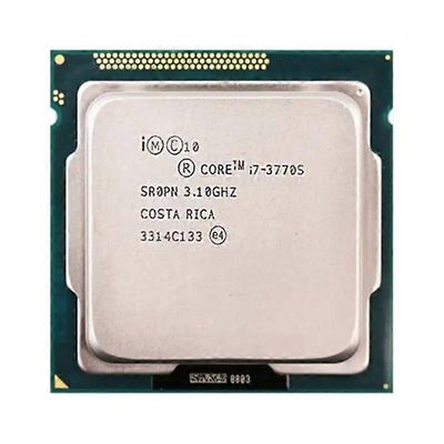Core i7-3770S -suoritin - kanta LGA 1155 4 ydintä, 8 säiettä, 3,1 GHz, 8 Mt, L3-välimuisti, 65 W.