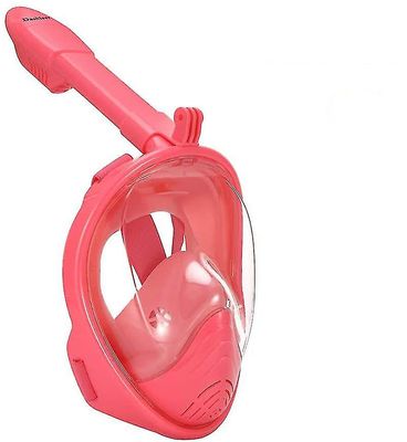 Qian Kids Snorkeling Mask Fuld Ansigt, 180 Panoramaudsigt Anti-lækage, xs for børn, Pink