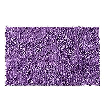 Coosilo Absorberende Soft Shaggy Skridsikker Bad Mat Badeværelse Bruser Home Floor Tæpper Tæppe lilla 60x40cm