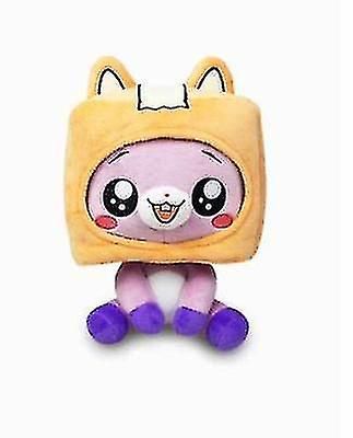 Qinfen Söpö vauvan Lankybox-pehmolelut Laatikko/kissa/kettu/kivinen Kawaii Cartoon Robot täytetty anime Plushie Nukke lelut lapsille Lahjat 25cm1(1...