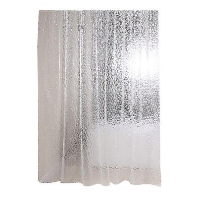 Clear Eva dusjforheng Liner Vanntett Transparent 3d Water Square baderomsgardin i 71inch X 7