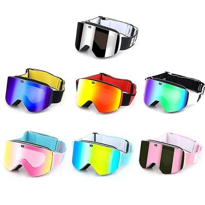 Skibriller Snowboardbriller Dobbeltlag Anti-dug Cylindriske Skibriller Beskyttelsesbriller Uv400 Protectio Magnetic ski googles