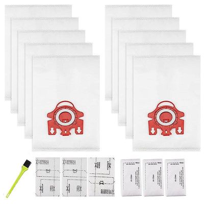 10 Pack 3d Airclean Tasker Udskiftning for Miele Fjm vakuumpose