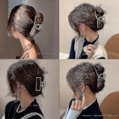 2pcs Elegant Gold Hollow Geometric Metal Hair Claw Vintage Hair Clips Hovedbøjle Hårnål Fashion Hair