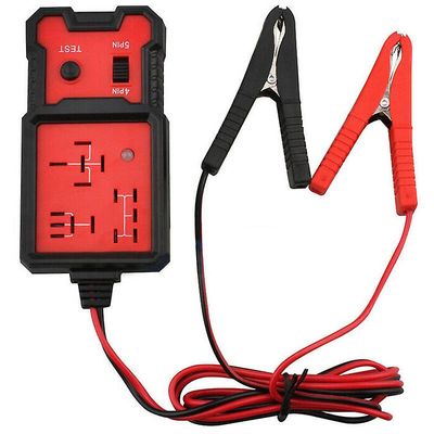 Aespa Bilrelétester, bilrelédiagnostisk verktøy, elektronisk 12V relétester, bilbatteritester med clipsaespa
