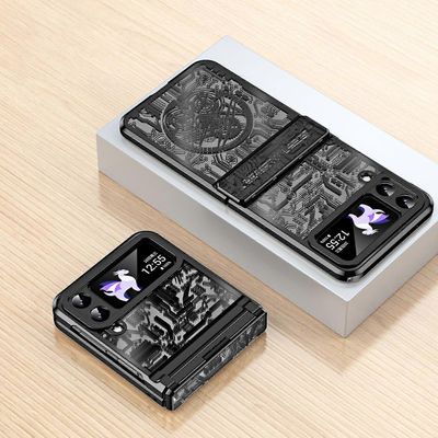 Galaxy Z Flip 5 -kotelo, Samsung Z Flip 5 -kotelon saranasuojaus iskunkestävä suojakotelo Galaxy Flip 5 5g:lle musta