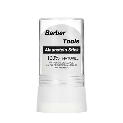 Alum Stone 100% luonnollinen hajuton parranajon jälkeen Deodoranttivaihtoehto rauhoittaa ihoa parranajon jälkeen Parturi lopettaa verenvuodon