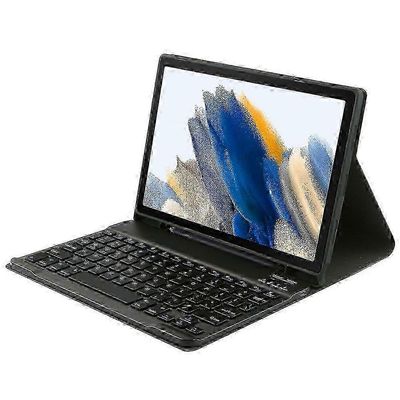 yhteensopiva Samsung Galaxy Tab A8 10.5 (2022) X205 / X200 kynäpaikka Tabletti PU Nahkakuori + Detachabl_Gift G:lle Musta