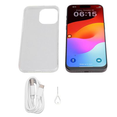 I15 Pro Max lukitsematon älypuhelin 4G-verkko 5G kaksikaistainen WIFI lukitsematon matkapuhelin 12GB RAM 256GB kaksoiskortti dual standby musta