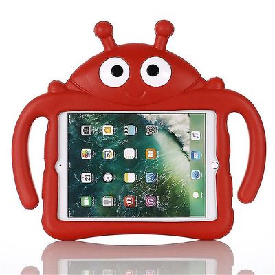 Lasten leppäkerttukotelo Ipad Pro 9.7 2016: lle, jalustan raskas iskunkestävä kansi Punainen
