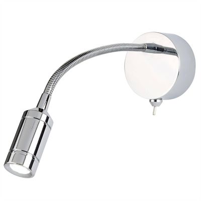 Searchlight Lighting LED 1 Lys indendørs justerbar væg læsning lys Chrome