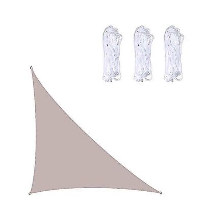 3x3x4.3m/4x4x5.7m/5x5x7.1m Vedenpitävä Aurinkovarjo Purjekolmio Puutarha patiolle Ulkona Awings Katos Uima-allas Awning Camping Khaki