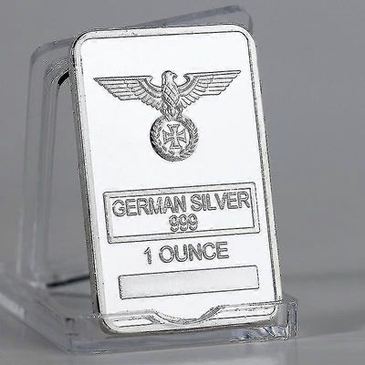 1 Oz Saksan Hopea Liberty Eagle Totem, hopeapinnoitettu