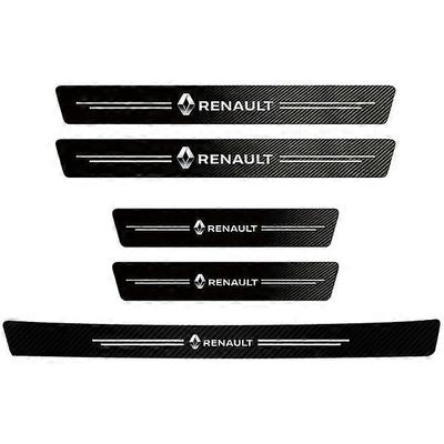 Renault Fluence Captur Megane Clio Kadjar Talisman Arkana RS -auton kynnyskilven suojaan soveltuvat moottoriajoneuvon osat Hiilikuitutarra 5 kpl au...