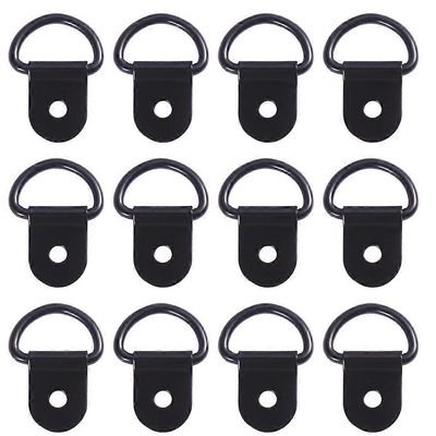 rautaiset kuvaripustimet D-renkaan muotoiset ripustettavat julisteet kodinsisustus 30kpl Musta 3.5X2.1cm