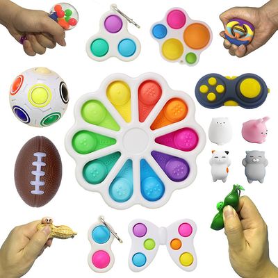 Varhaiskasvatus autismi Erityistarve Lapsi Fidget Lelut Pakkaus Fit Brain Toys Anti Stress Fidget Lelut lapsille Aikuisten ilmainen toimitus 4 mesh...