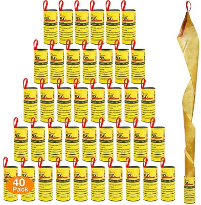 (40 rullaa) Fly Trap Paper Fly Killer Inside Out Käytä kärpäsiä, hyttysiä ja muita lentäviä hyönteisiä