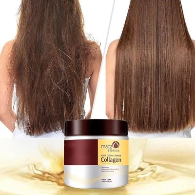Hoh Kollagen hårbehandling 500ml dyb reparation konditionering argan olie kollagen hårmaske essens til tørt beskadiget hår 2pcs