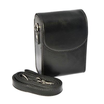 Kameralaukku nahkakotelo Panasonic Lumix LX10 LX15 TZ96 TZ95 TZ90 TZ80 TZ70 TZ60 TZ50 TZ40 TZ30 TZ20 TZ10 ZS70 ZS50 ZS30 ZS20 musta