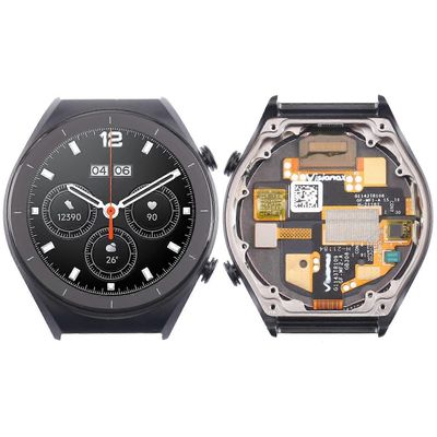 SUNSKY Alkuperäinen LCD-näyttö kehyksellä Xiaomi Watch S1: lle Musta