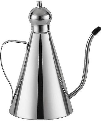 Oljeflaska Rostfritt stål Olja Duggregn /vinäger Häller Läckagesäker kruka Olivolja Flaska Behållare Hällare Dispenser, Med Droppfri Pip, Multipurpopo