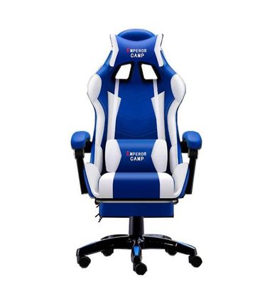 Ruili Professionel Computer Chair Lol Internet Cafeer Sports Racing Chair Wcg Play Gaming Chair Office Chair Chair Hvid/blå