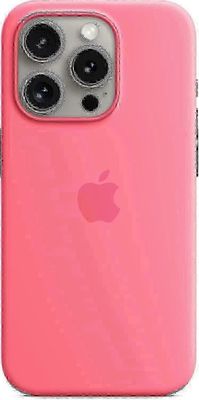 Apple Iphone 15 Pro -silikonikotelolle Magsafella (PrettyJ) Vaaleanpunainen