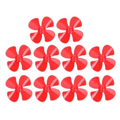 10kpl 100mm 4 terää potkuri DIY lelumalli pyörivät tarvikkeet 2mm reikä XR-150Red