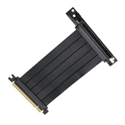PCIe 4.0 x16 jatkokaapeli 200mm 180 joustava PCIe-liittimen jatkokaapeli Musta