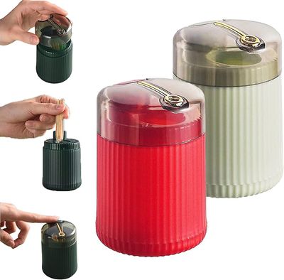 Tianzun Pop-up automatisk tannpirker dispenser, automatisk tannpirker dispenser, automatisk tannpirker dispenser Rød lysegrønn 3pcs